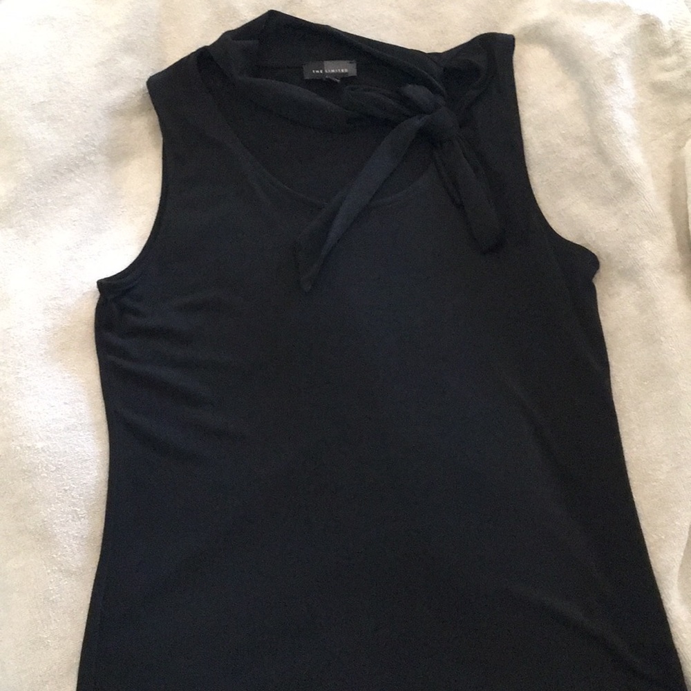 Black The Limited top with bow